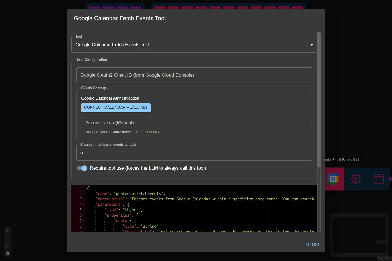 Google Calendar Listing Workflow
