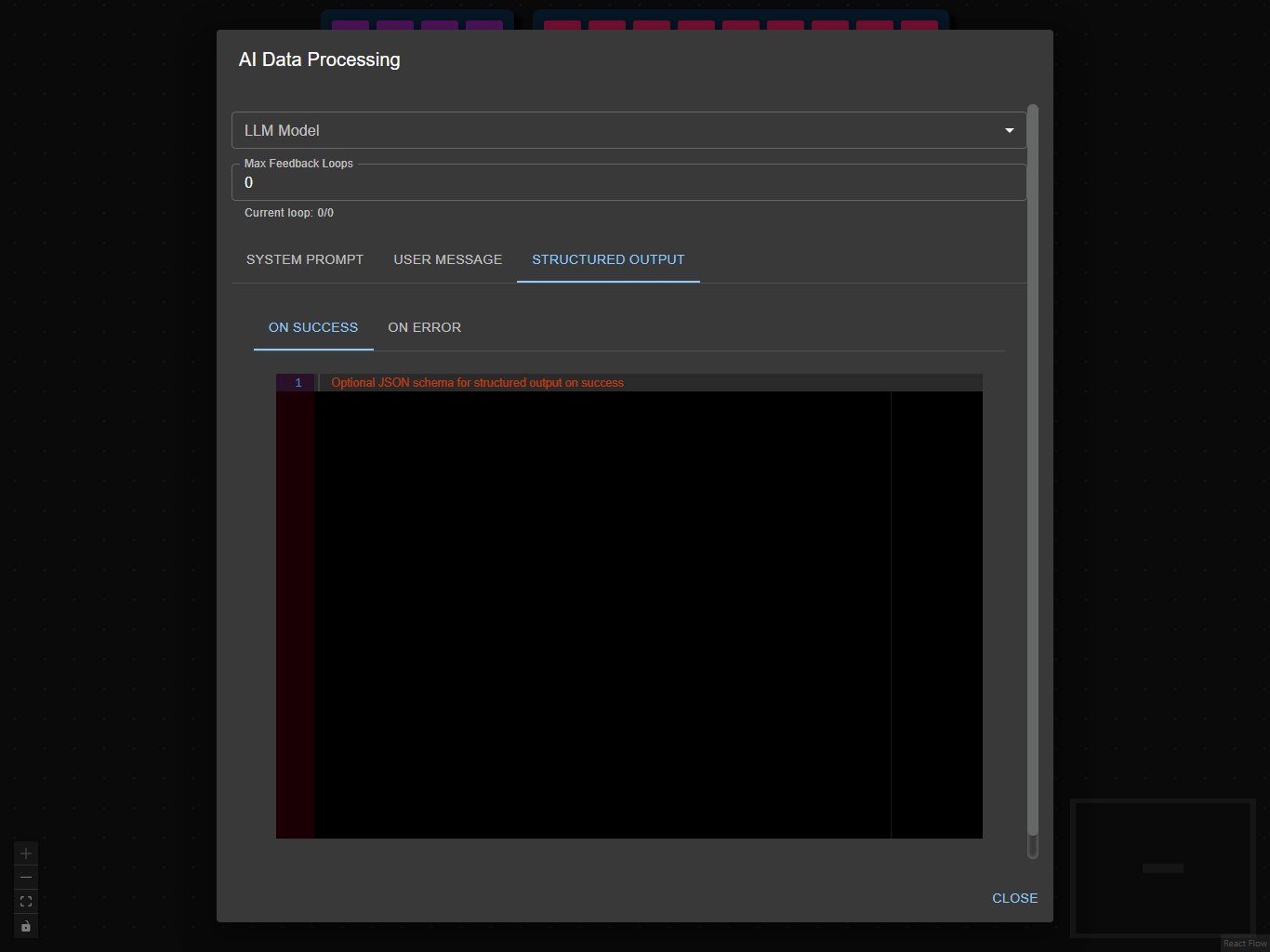 AI Data Processing Node Structured Output